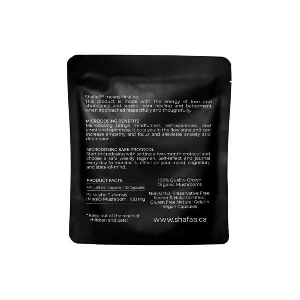 Shafaa Evolve Magic Mushroom Microdosing Prime Capsules - Image 3
